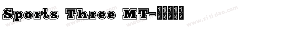 Sports Three MT字体转换